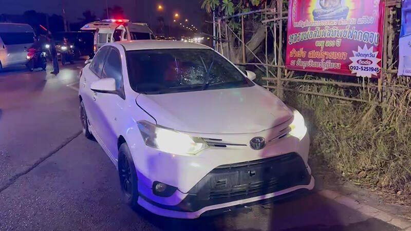 Samut Songkhram officer severely injured by speeding car on duty | News by Thaiger