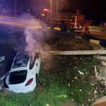 Luxury Porsche worth 5 million baht goes up in flames after crashing in Phitsanulok | Thaiger
