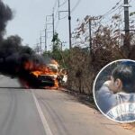 Borrowed money turns to ashes: Thai man loses 100,000 baht in van fire (video) | Thaiger