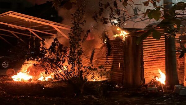 Blaze engulfs Sisaket building following gas cylinder explosions