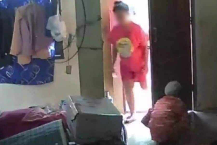 Thai woman arrested for stealing from blind neighbour (video)