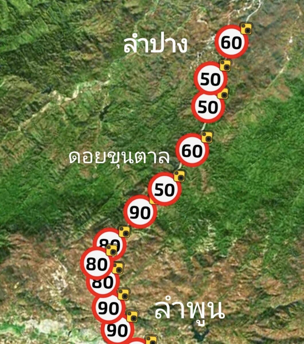 New speed cameras on Lamphun-Lampang route spark debate | News by Thaiger
