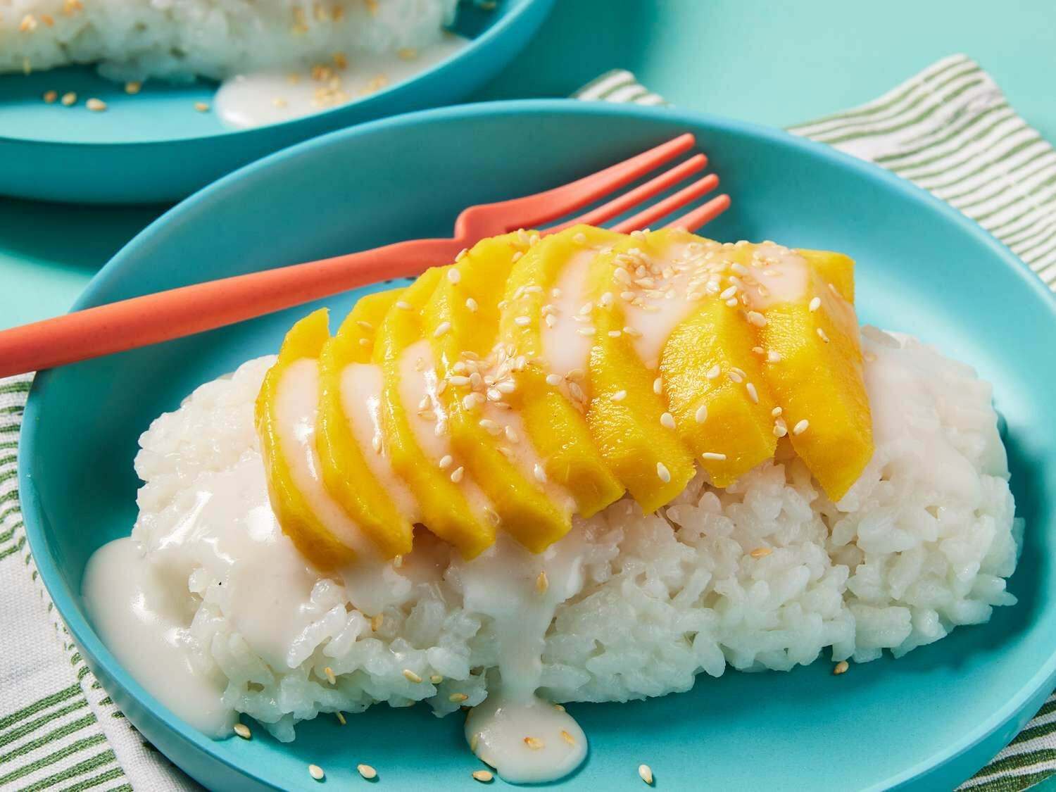 nutritious snack mango sticky rice