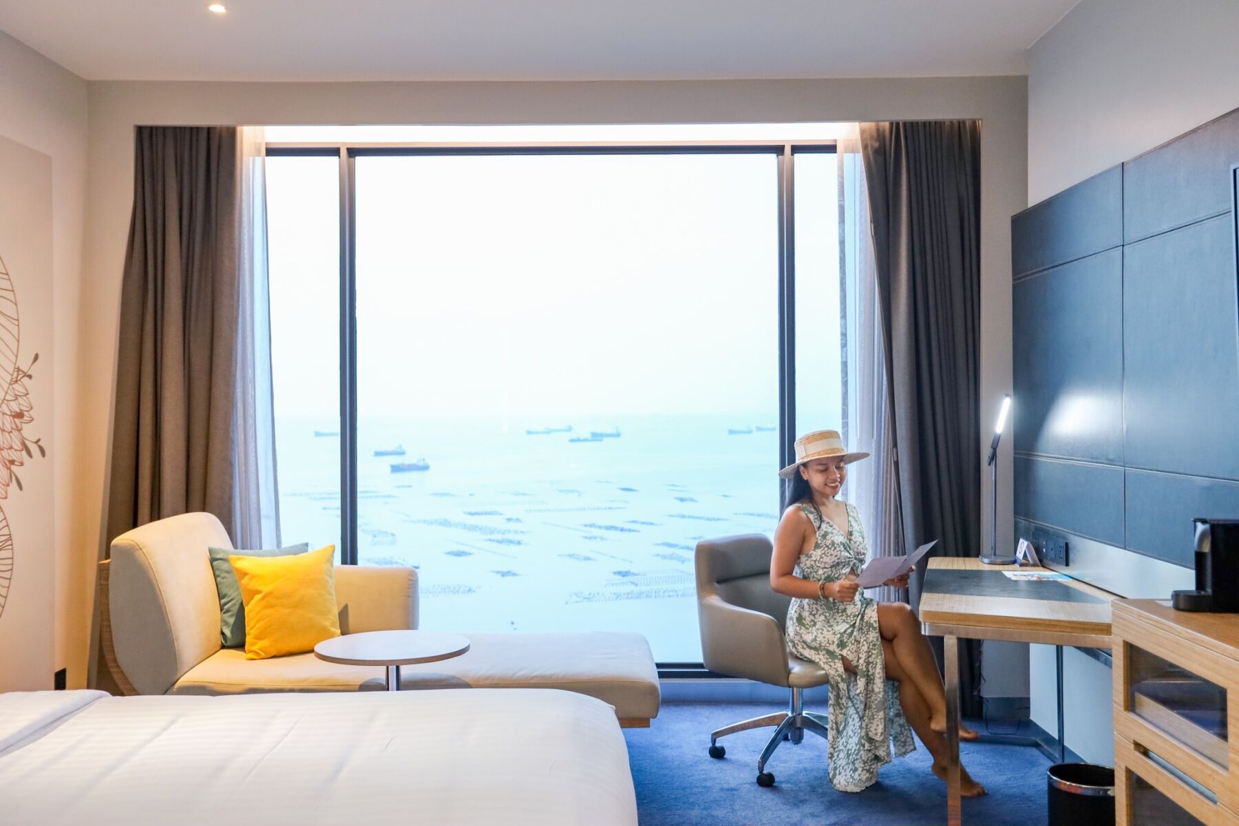 Seaview hotel room at Novotel Marina Sriracha & Koh Si Chan