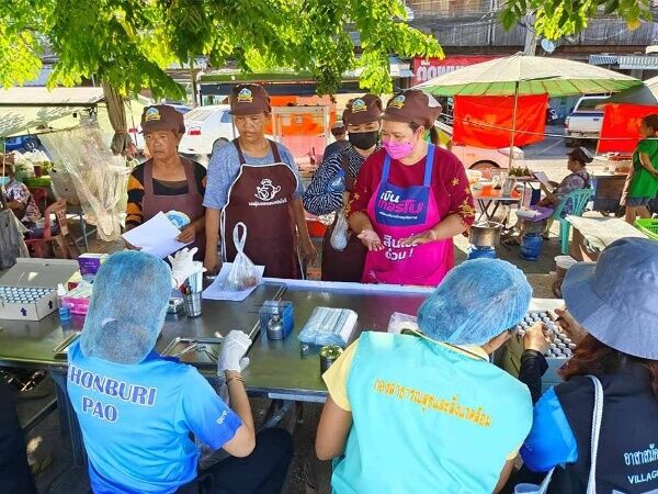 Public Health Department inspects food safety at Pattaya market