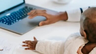 Working at home with children