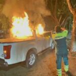 Match madness: Football fans ignite flares, burn car at Bangkok uni | Thaiger