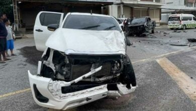 Rainy morning crash in Chaiyaphum injures four