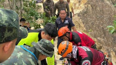 British man rescued after falling off cliff in northern Thailand