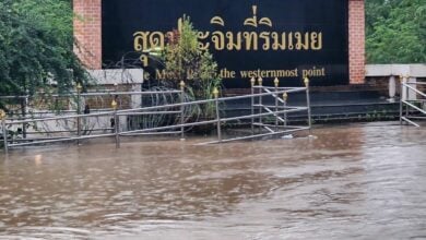 Mae Sot hit by severe flooding as Moei River overflows