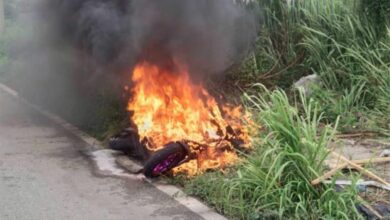 Electric motorbike fire in Chon Buri prompts police investigation