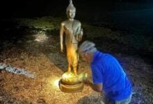 Lost Buddha statue found in Sakhon Nakhon dam after 20 years