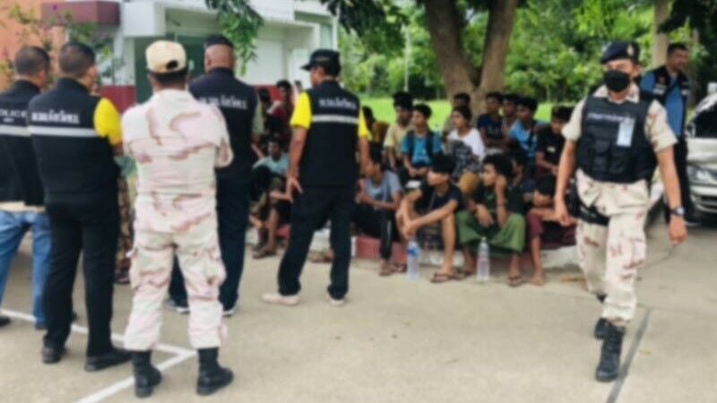 Thai police arrest 85 Myanmar immigrants in Phetchaburi smuggling operation