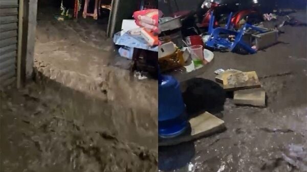 Floodwaters cause extensive damage in Lopburi village (video)