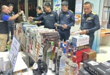 Songkhla raid uncovers smuggled goods worth 8 million baht