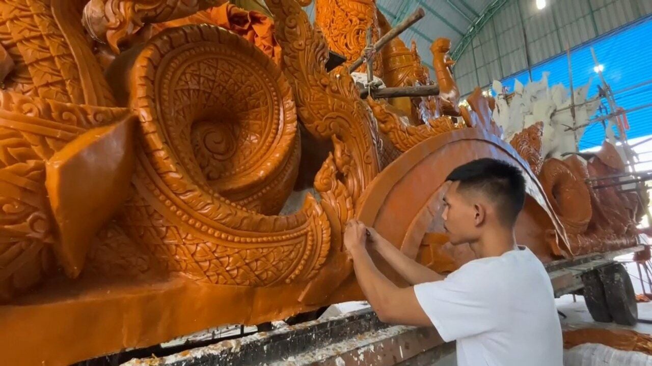 Lighting up history: Ubon Ratchathani’s grand candle sculpture shines