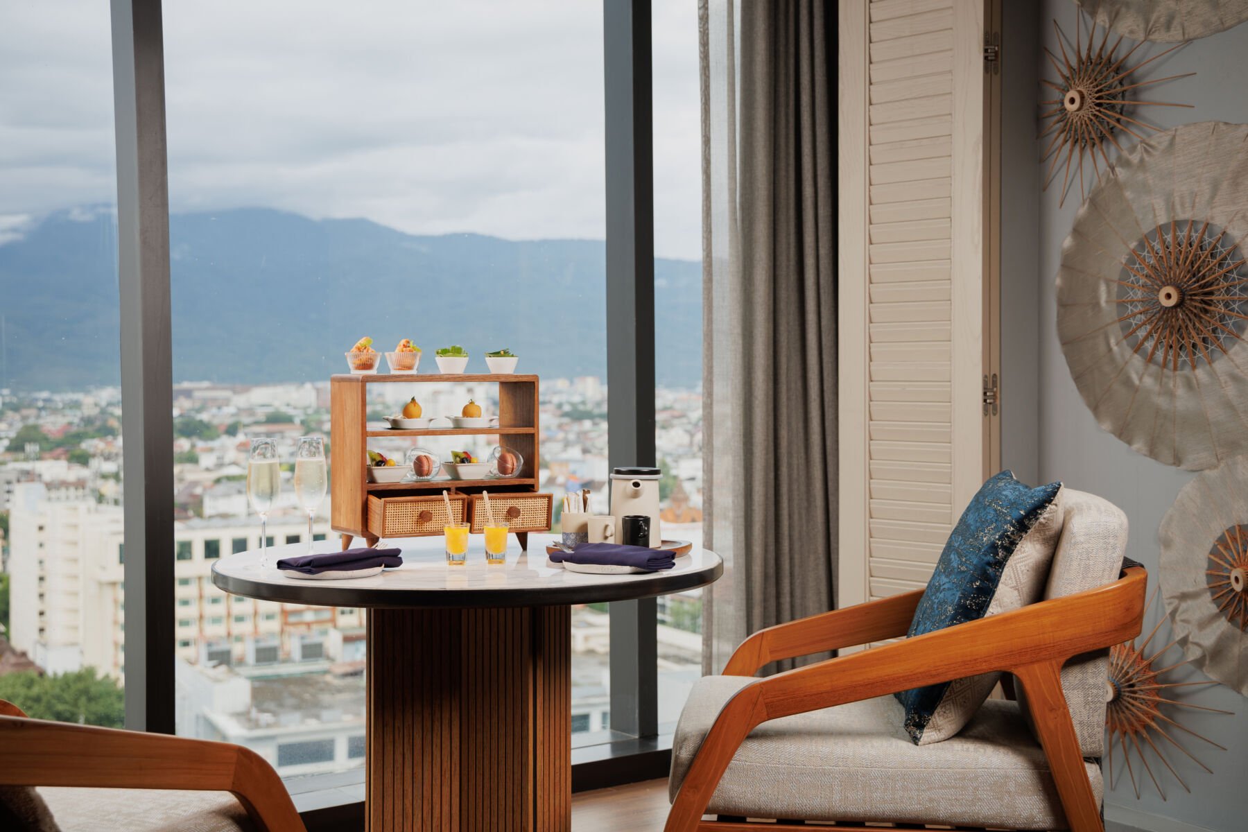 Sky-High Thai-inspired afternoon tea for two celebrates woodcraft