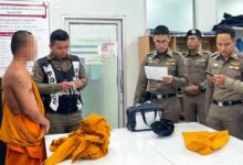 Fake Thai monk arrested after trying to deceive police in Hua Hin