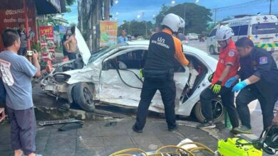 Laotian driver runs red light, kills pregnant woman, unborn baby (video)