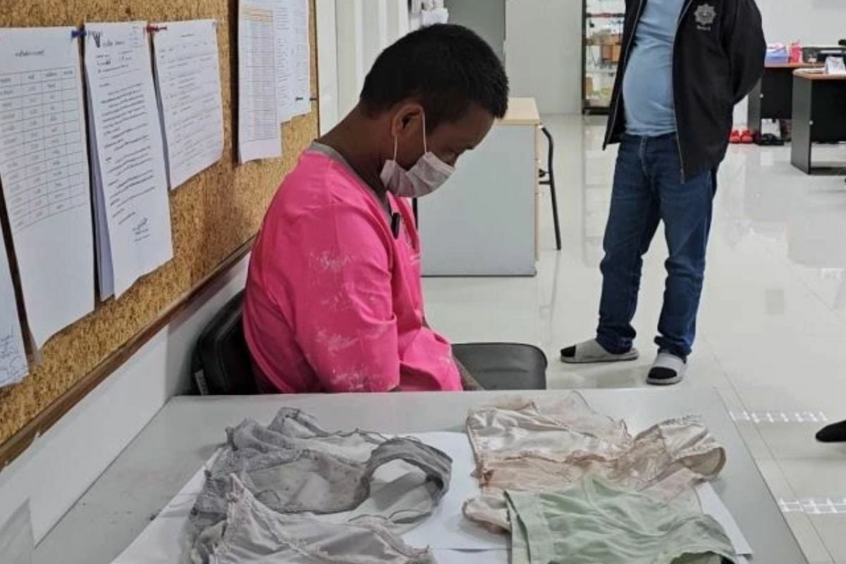 Thai thief gets his knickers in a twist over stolen briefs (video)