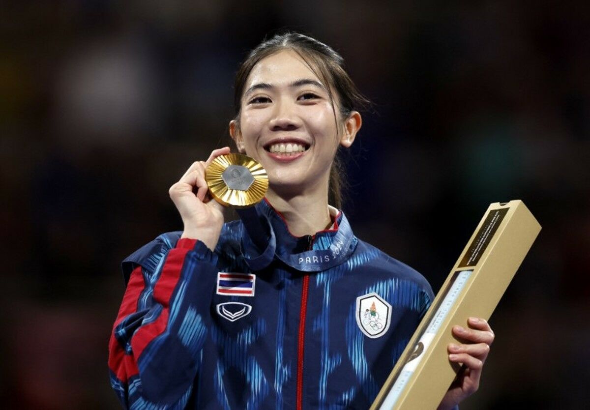 Golden triumph: Thai taekwondo athlete shines at Paris Olympics