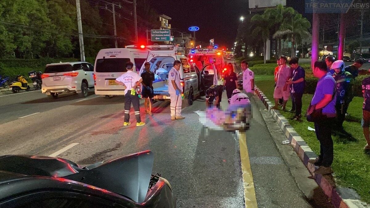 Pedestrian killed in Pattaya traffic accident