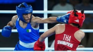 Algerian boxer Khelif triumphs over Thai boxer Janjaem