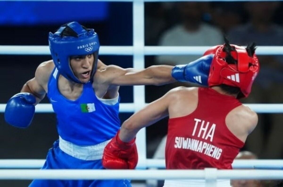 Algerian boxer Khelif triumphs over Thai boxer Janjaem