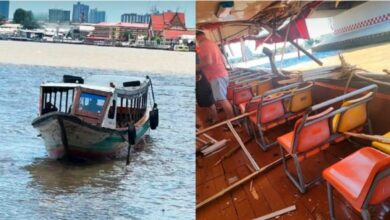 River collision drama: Four injured in Chao Phraya boat crash