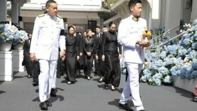 PM Srettha’s mother honoured at royal cremation ceremony