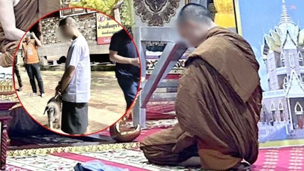 Monk arrested in Loei temple raid for meth possession