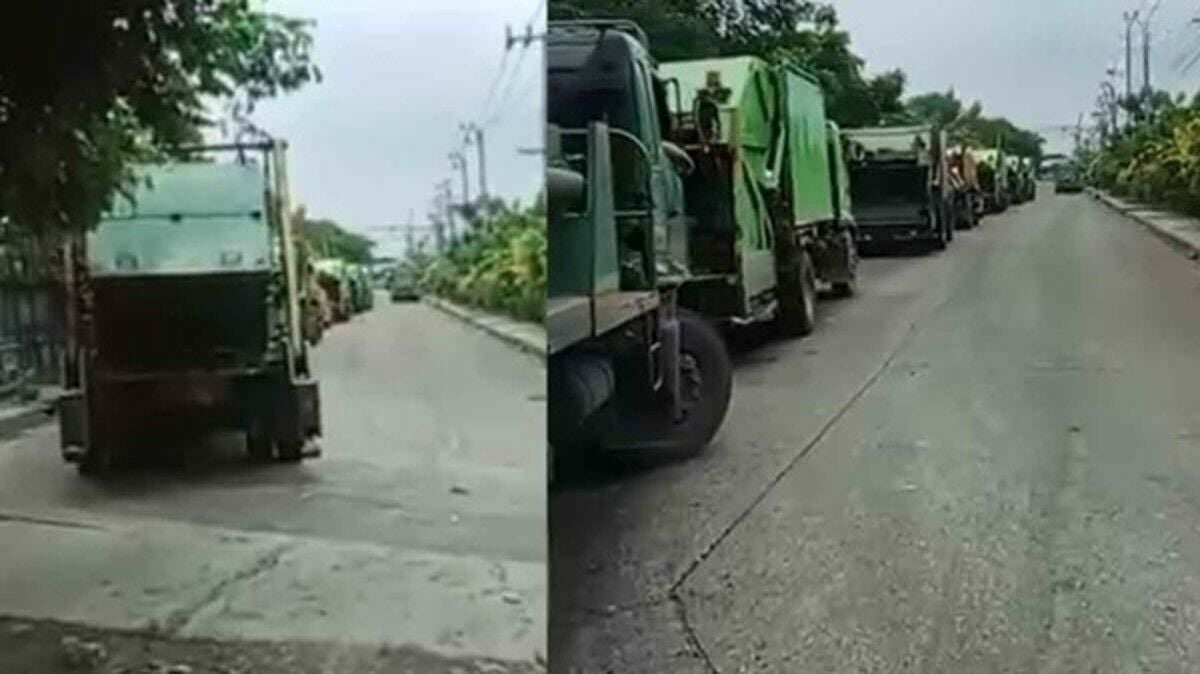 Bangkok waste disposal crisis: Garbage trucks queue for kilometres (video)