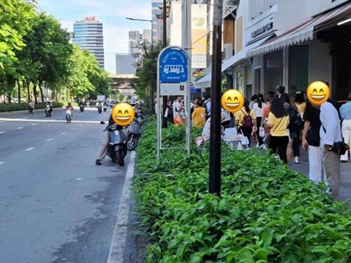 Bus stop sign location near BTS station sparks online outrage