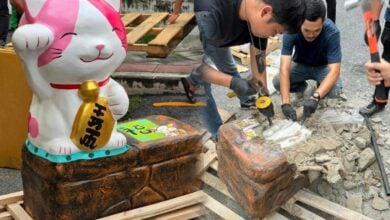 Thai police seize crystal meth stash hidden in cement ware