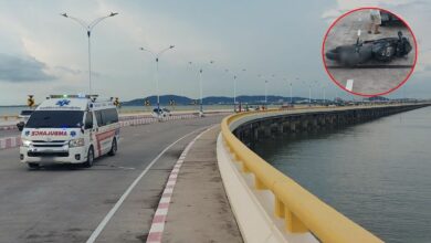 Motorcyclist dies after crash on new coastal bridge in Chon Buri