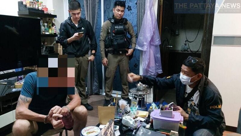 Pattaya cops make a ‘clean sweep’ of ex-Dutch soldier’s drug stash