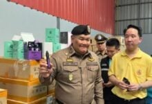 Pathum Thani police seize e-cigarettes worth 36 million baht