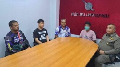 Heated love triangle: Bangkok man arrested for setting wife on fire