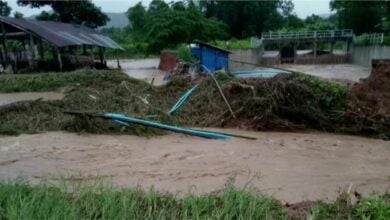 Heavy rain triggers flash floods in Phayao’s Phu Sang district