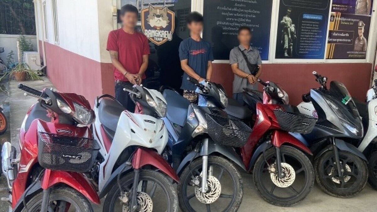 Phatthalung police bust Honda Wave motorcycle theft ring
