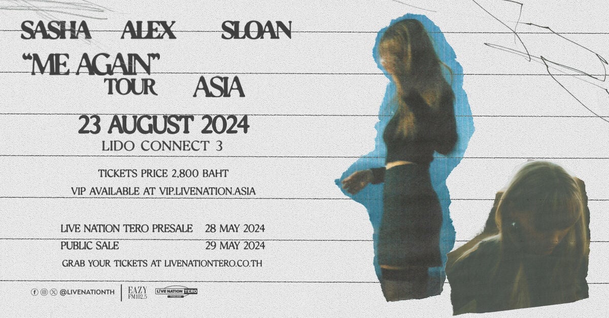 Sasha Alex Sloan’s “Me Again” Tour in Asia- Bangkok