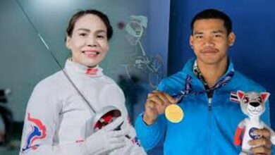 Fencing queen and wheelchair racer selected as Thai flag bearers