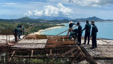 Koh Samui demolishes unauthorised luxury villas on hillside