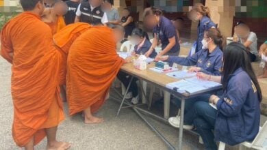 Bangkok temple raid reveals drug use among monks and residents