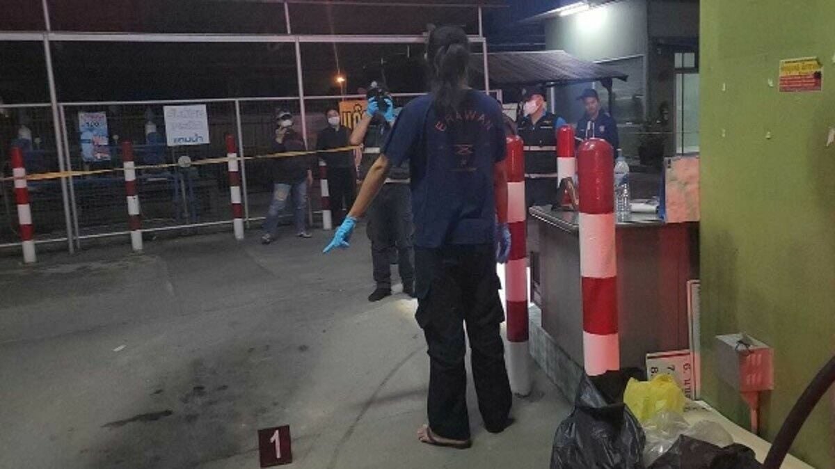 Nakhon Pathom petrol station armed robbery suspect at large