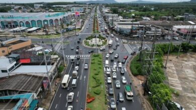 Phuket motorists disrupted by Heroines Underpass pole relocation