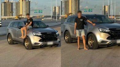 Thai man criticised over photoshoot on closed expressway