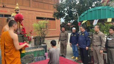 Thief arrested after stealing donation box from Saen Suk Temple