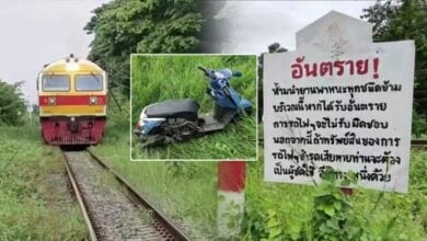 Teen dies in Udon Thani train-motorcycle collision