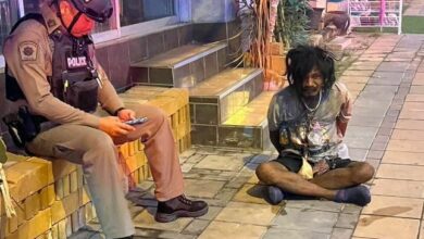 Insurance agent assaulted by homeless man in Pattaya